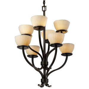 Limoges Sonoma Bowl 2-Tier Chandelier by Justice Design Group - Starlight Lighting USA and Canada